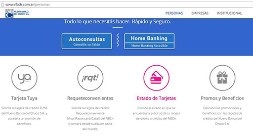 Seguimiento de tarjetas a trav s de la web del Nuevo Banco del